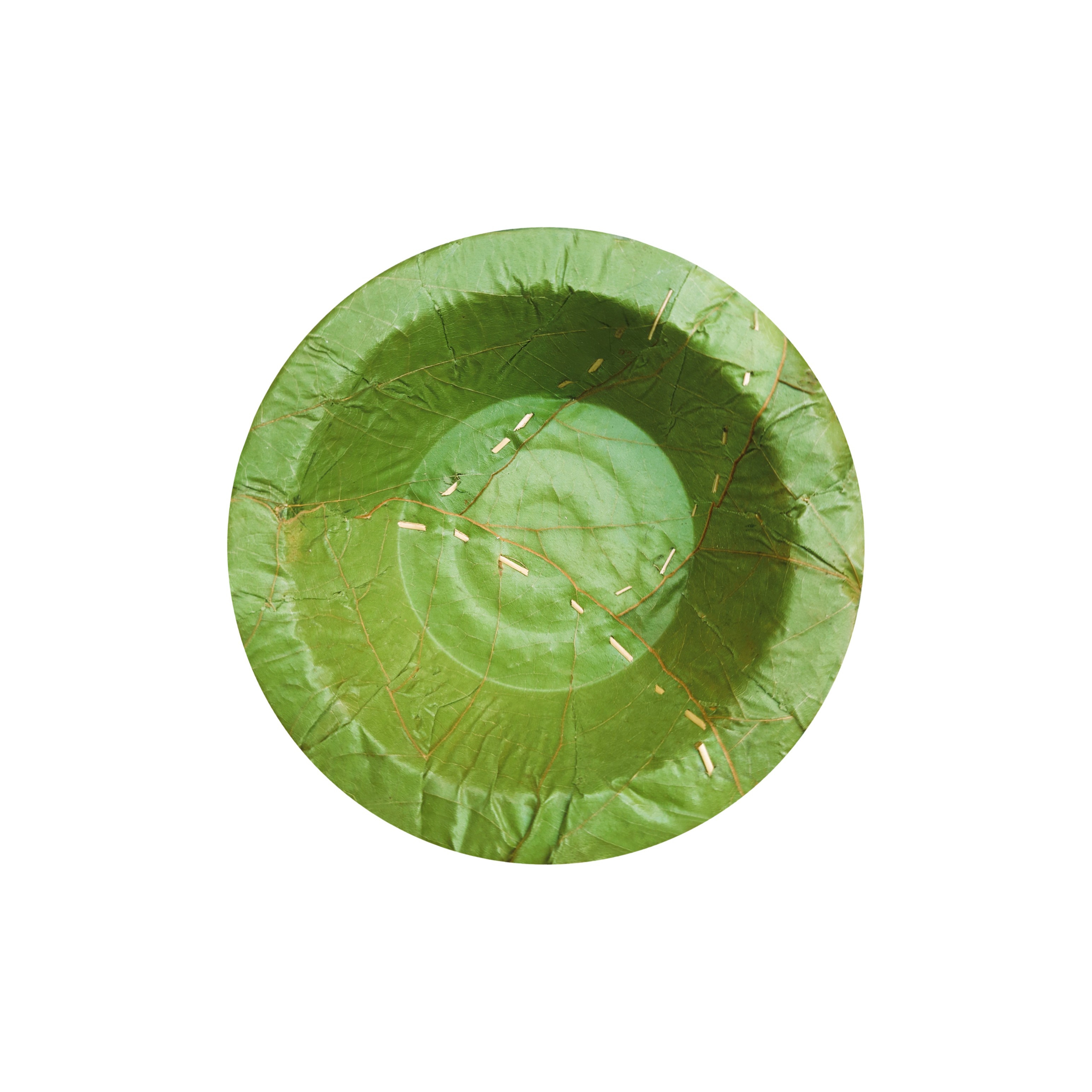 3.5 inch eco-friendly Siali leaf round bowl - biodegradable disposable tableware