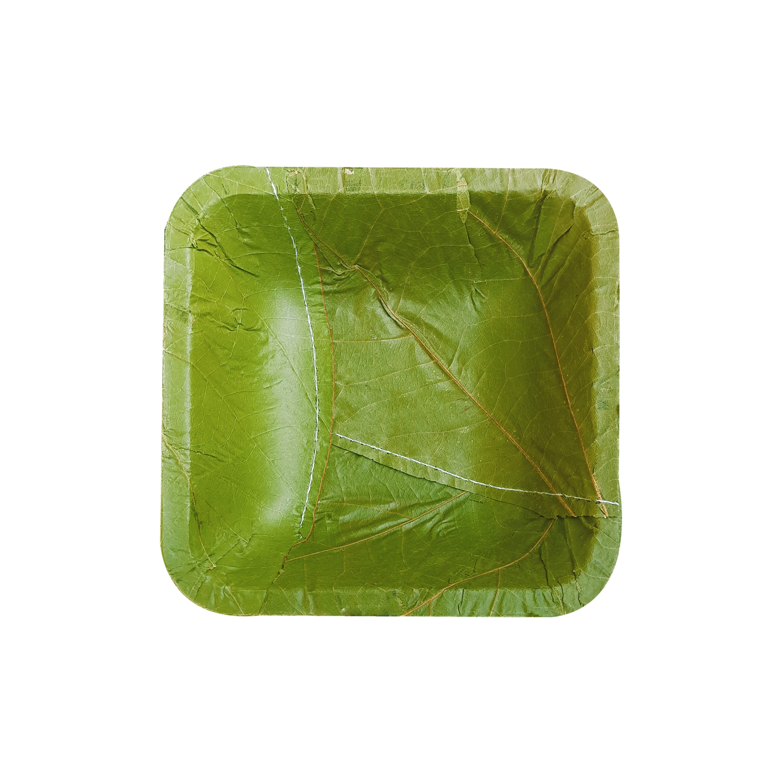4.5 inch eco-friendly Siali leaf square bowl - biodegradable disposable tableware